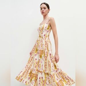 Reformation Bucatini Linen Dress in Manor size 10 NWT